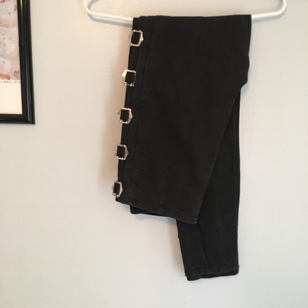 True 80s extra high waist skinny jeans